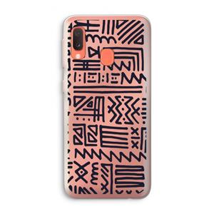 CaseCompany Marrakech print: Samsung Galaxy A20e Transparant Hoesje