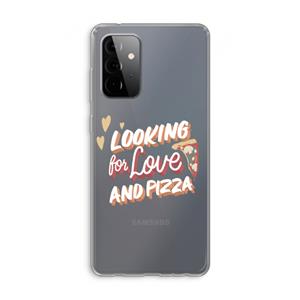 CaseCompany Pizza is the answer: Samsung Galaxy A72 Transparant Hoesje
