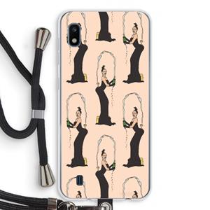 CaseCompany Pop Some Kim: Samsung Galaxy A10 Transparant Hoesje met koord