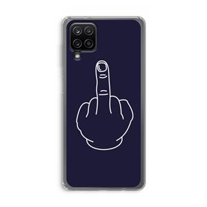 CaseCompany F**k U: Samsung Galaxy A12 Transparant Hoesje