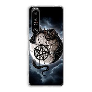 CaseCompany Volle maan: Sony Xperia 1 III Transparant Hoesje