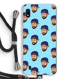 CaseCompany Drake Away: Samsung Galaxy A10 Transparant Hoesje met koord