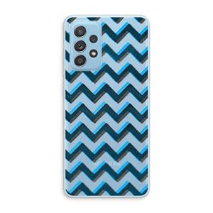 CaseCompany Onderbroken lijn: Samsung Galaxy A73 Transparant Hoesje