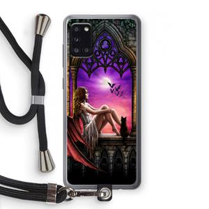 CaseCompany Kinderen van de nacht: Samsung Galaxy A31 Transparant Hoesje met koord
