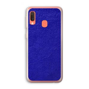 CaseCompany Majorelle Blue: Samsung Galaxy A20e Transparant Hoesje