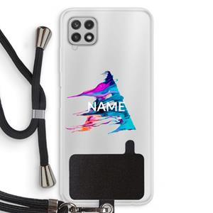 CaseCompany Abstract Spectrum: Samsung Galaxy A22 4G Transparant Hoesje met koord