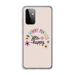 CaseCompany Happy days: Samsung Galaxy A72 Transparant Hoesje