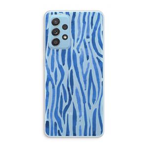 CaseCompany Blauwe nerven: Samsung Galaxy A73 Transparant Hoesje