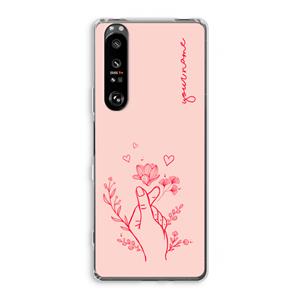 CaseCompany Giving Flowers: Sony Xperia 1 III Transparant Hoesje
