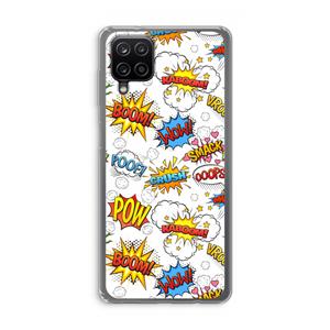 CaseCompany Pow Smack: Samsung Galaxy A12 Transparant Hoesje