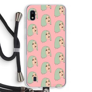 CaseCompany King Kylie: Samsung Galaxy A10 Transparant Hoesje met koord