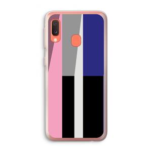 CaseCompany Gestalte 4: Samsung Galaxy A20e Transparant Hoesje