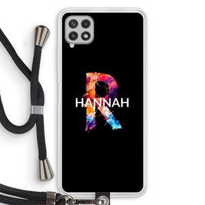 CaseCompany Abstract Spectrum: Samsung Galaxy A22 4G Transparant Hoesje met koord