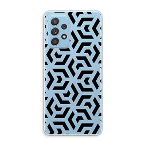 CaseCompany Crazy pattern: Samsung Galaxy A73 Transparant Hoesje
