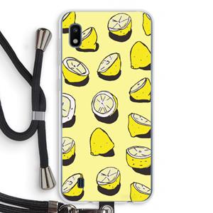 CaseCompany When Life Gives You Lemons...: Samsung Galaxy A10 Transparant Hoesje met koord