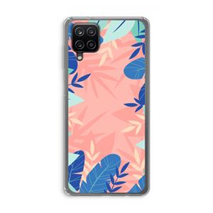 CaseCompany Tropisch: Samsung Galaxy A12 Transparant Hoesje