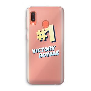 CaseCompany Victory Royale: Samsung Galaxy A20e Transparant Hoesje