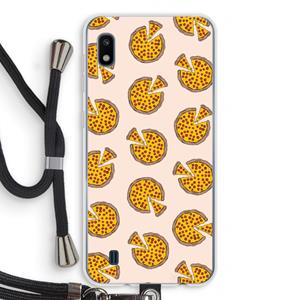 CaseCompany You Had Me At Pizza: Samsung Galaxy A10 Transparant Hoesje met koord