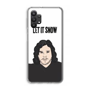 CaseCompany Let It Snow: Samsung Galaxy A32 5G Transparant Hoesje