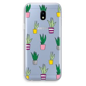 CaseCompany Sanseveria: Samsung Galaxy J3 (2017) Transparant Hoesje