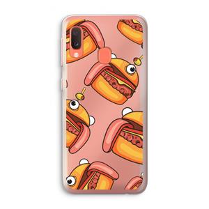 CaseCompany Hamburger: Samsung Galaxy A20e Transparant Hoesje