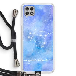 CaseCompany Sterrenbeeld - Licht: Samsung Galaxy A22 4G Transparant Hoesje met koord