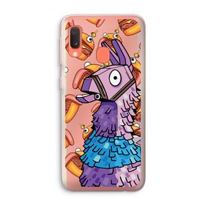 CaseCompany Loot Burger: Samsung Galaxy A20e Transparant Hoesje