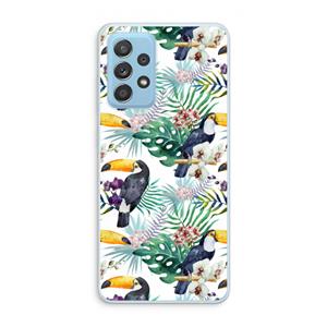 CaseCompany Tukans: Samsung Galaxy A73 Transparant Hoesje