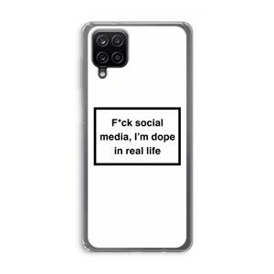 CaseCompany I'm dope: Samsung Galaxy A12 Transparant Hoesje
