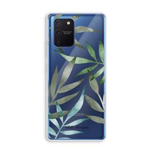 CaseCompany Tropical watercolor leaves: Samsung Galaxy Note 10 Lite Transparant Hoesje
