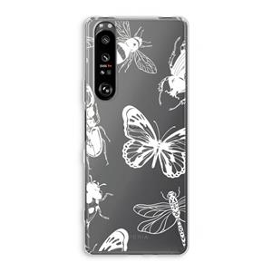 CaseCompany Tiny Bugs: Sony Xperia 1 III Transparant Hoesje