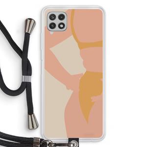 CaseCompany Bikini body: Samsung Galaxy A22 4G Transparant Hoesje met koord