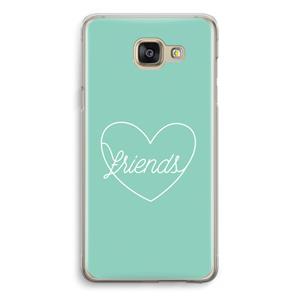 CaseCompany Friends heart pastel: Samsung Galaxy A5 (2016) Transparant Hoesje