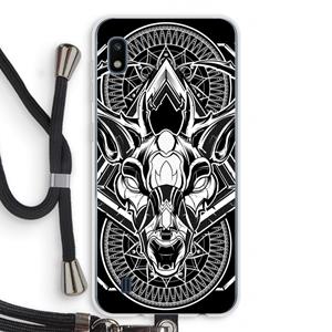 CaseCompany Oh Deer: Samsung Galaxy A10 Transparant Hoesje met koord