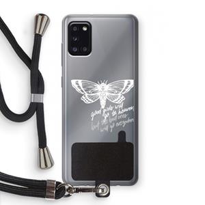 CaseCompany Good or bad: Samsung Galaxy A31 Transparant Hoesje met koord