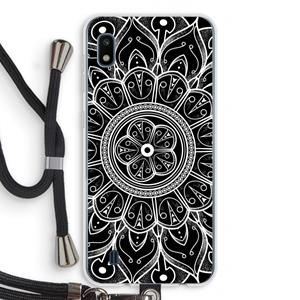 CaseCompany Roses Are Red: Samsung Galaxy A10 Transparant Hoesje met koord