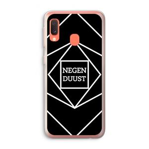 CaseCompany Negenduust geometrisch: Samsung Galaxy A20e Transparant Hoesje