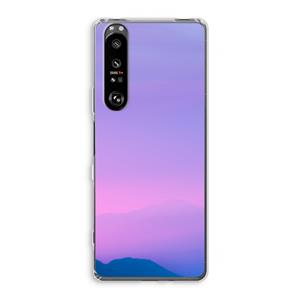 CaseCompany Sunset pastel: Sony Xperia 1 III Transparant Hoesje