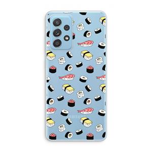CaseCompany Sushi time: Samsung Galaxy A73 Transparant Hoesje