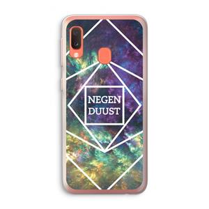 CaseCompany Negenduust ruimte: Samsung Galaxy A20e Transparant Hoesje