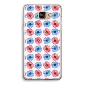 CaseCompany Klaproosjes: Samsung Galaxy A5 (2016) Transparant Hoesje
