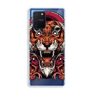 CaseCompany Tiger and Rattlesnakes: Samsung Galaxy Note 10 Lite Transparant Hoesje