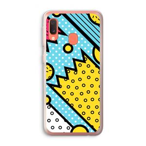 CaseCompany Pop Art #1: Samsung Galaxy A20e Transparant Hoesje