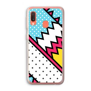 CaseCompany Pop Art #2: Samsung Galaxy A20e Transparant Hoesje