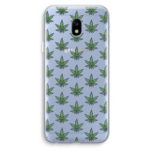 CaseCompany Weed: Samsung Galaxy J3 (2017) Transparant Hoesje