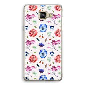 CaseCompany Bloemetjes: Samsung Galaxy A5 (2016) Transparant Hoesje