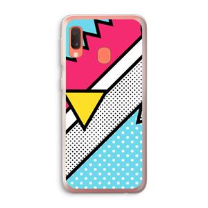 CaseCompany Pop Art #3: Samsung Galaxy A20e Transparant Hoesje