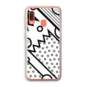 CaseCompany Pop Art #4: Samsung Galaxy A20e Transparant Hoesje