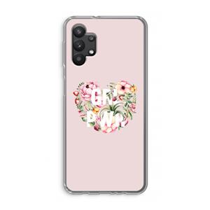 CaseCompany GRL PWR Flower: Samsung Galaxy A32 5G Transparant Hoesje