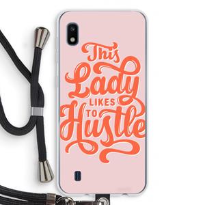 CaseCompany Hustle Lady: Samsung Galaxy A10 Transparant Hoesje met koord